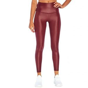 NWT Women's Marika Cammy Shine Finish High Rise Leggings Windsor Wine Si…